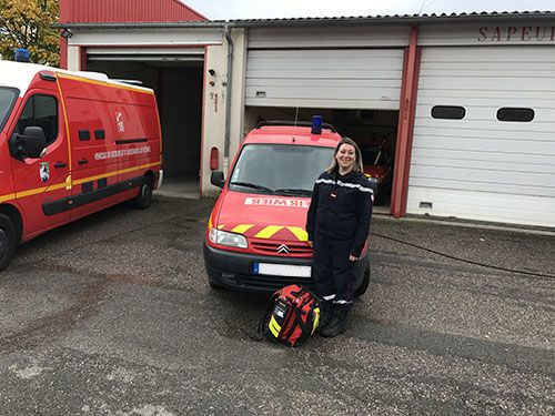 Helen, sapeur-pompier volontaire (ISPV) dans la continuité du libéral