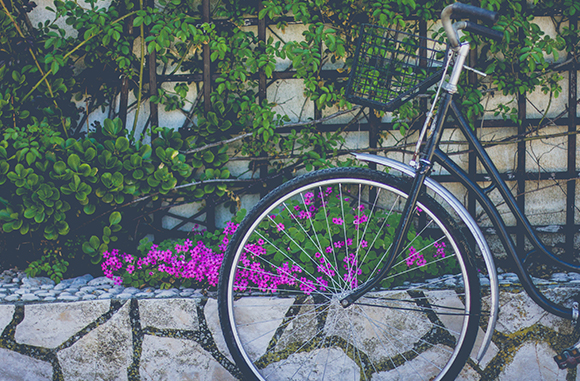 Faire sa tournée à vélo