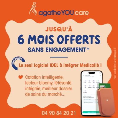 ð¢ Agathe YOU, la solution de facturation et télétransmission n°1 chez les IDEL, s'associe à Medicalib, leader de la prise de rendez-vous à domicile, pour créer une alliance inédite au service du soin : agathe YOU care ! ❤️
