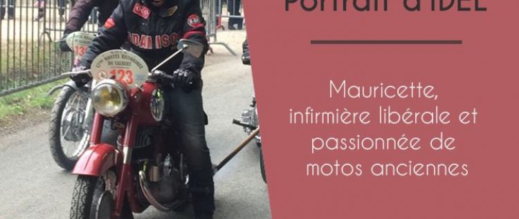 Mauricette, infirmière libérale et passionnée de motos anciennes